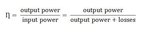 EQuand d'efficacité du transformateur