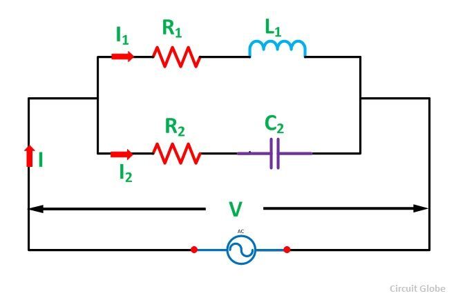 phasor-méthode de résolution de circuit parallèle